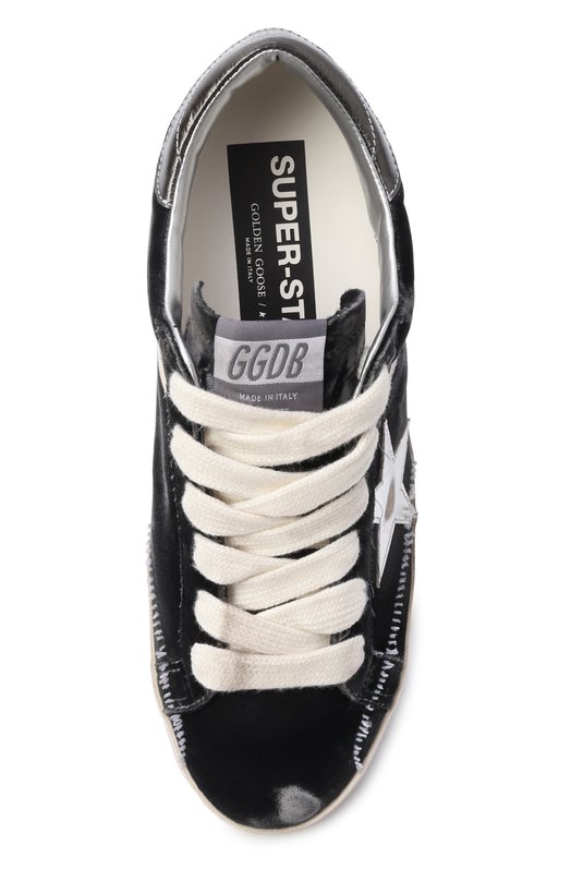 Комбинированные кеды Super-Star Golden Goose Deluxe Brand GWF01002.F008143 Чёрный  GWF01002.F008143 Фото 6