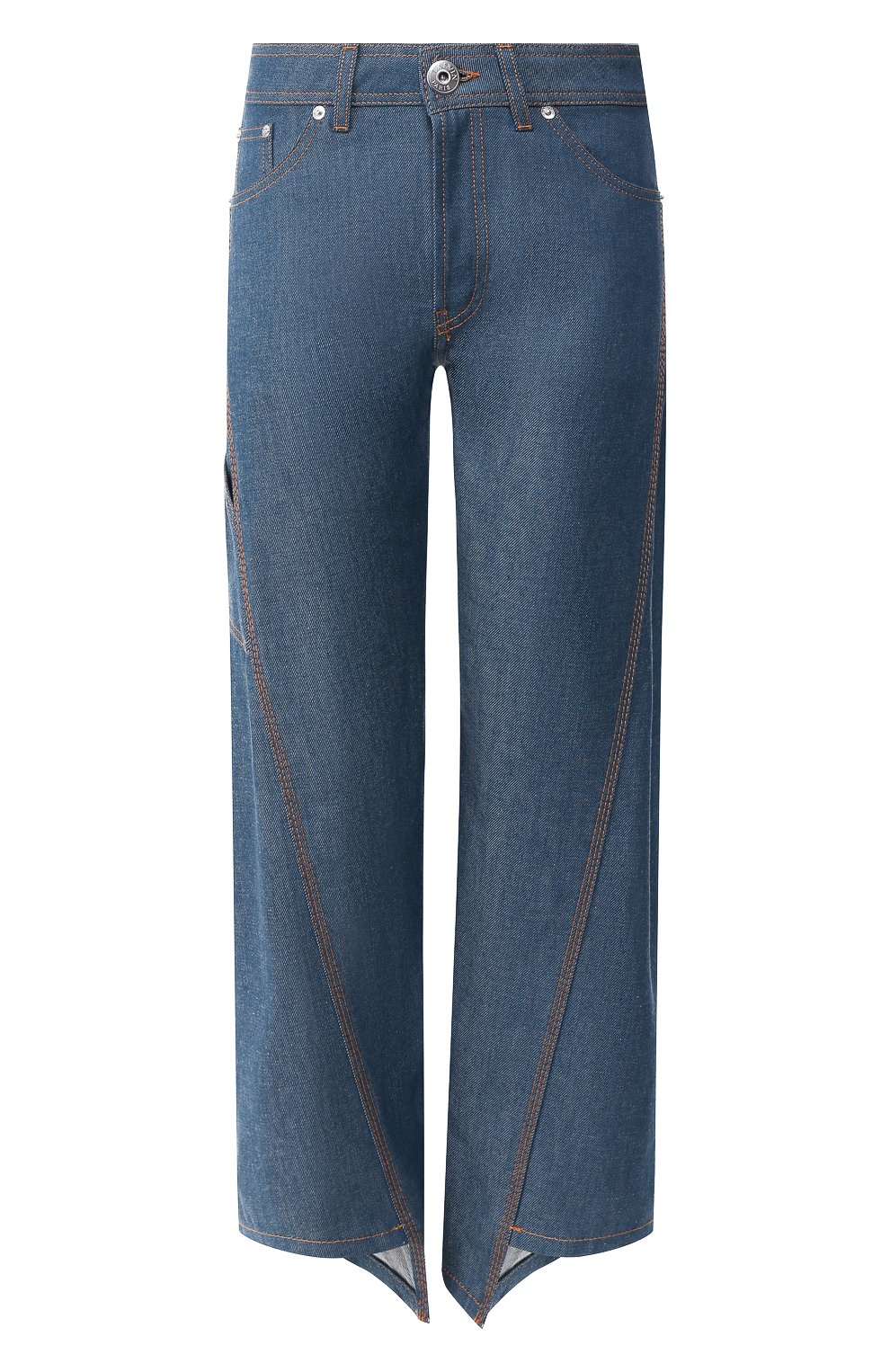 Укороченные джинсы LANVIN синего цвета по цене 66000 руб., арт. RW-TR503D-DZ01-H19, фото 1 Укороченные джинсы LANVIN, арт. RW-TR503D-DZ01-H19, фото 1