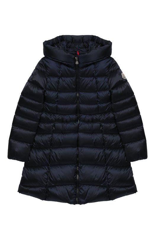

Пуховое пальто с капюшоном Moncler Enfant, Синий