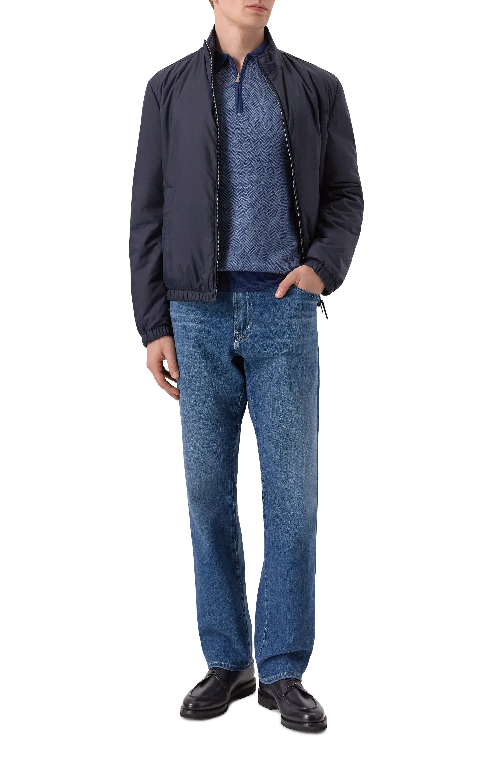 Поло из шерсти и шелка GRAN SASSO, арт. 57137/13126, фото 2