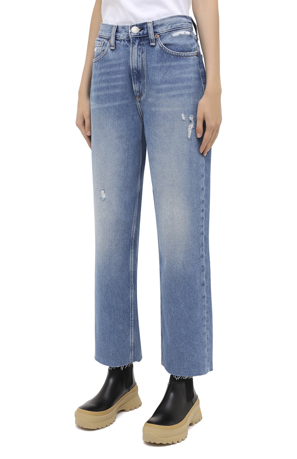 Джинсы RAG AND BONE синего цвета по цене 29950 руб., арт. WDD20P2665D6BR, фото 3 Джинсы RAG AND BONE, арт. WDD20P2665D6BR, фото 3