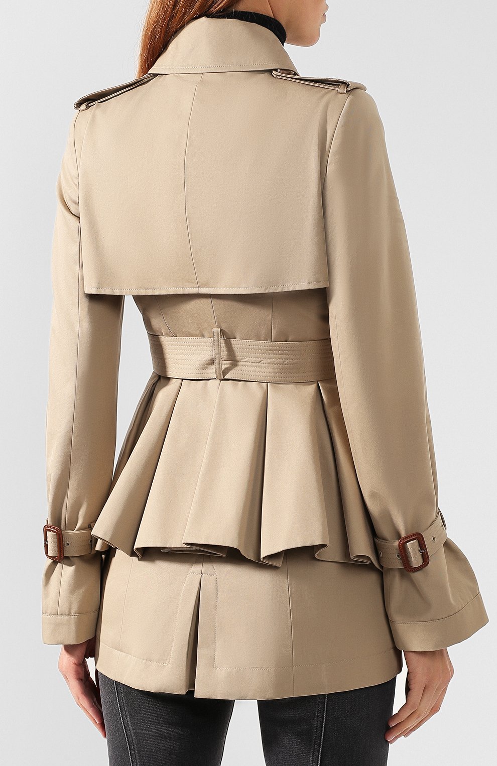 Хлопковый тренч ALEXANDER MCQUEEN, арт. 583859/QFAAA, фото 4