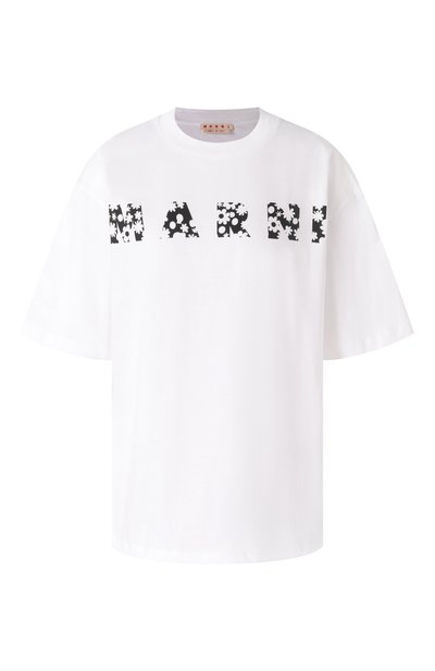 Женская хлопковая футболка MARNI, арт. THJET49P15/USCX50