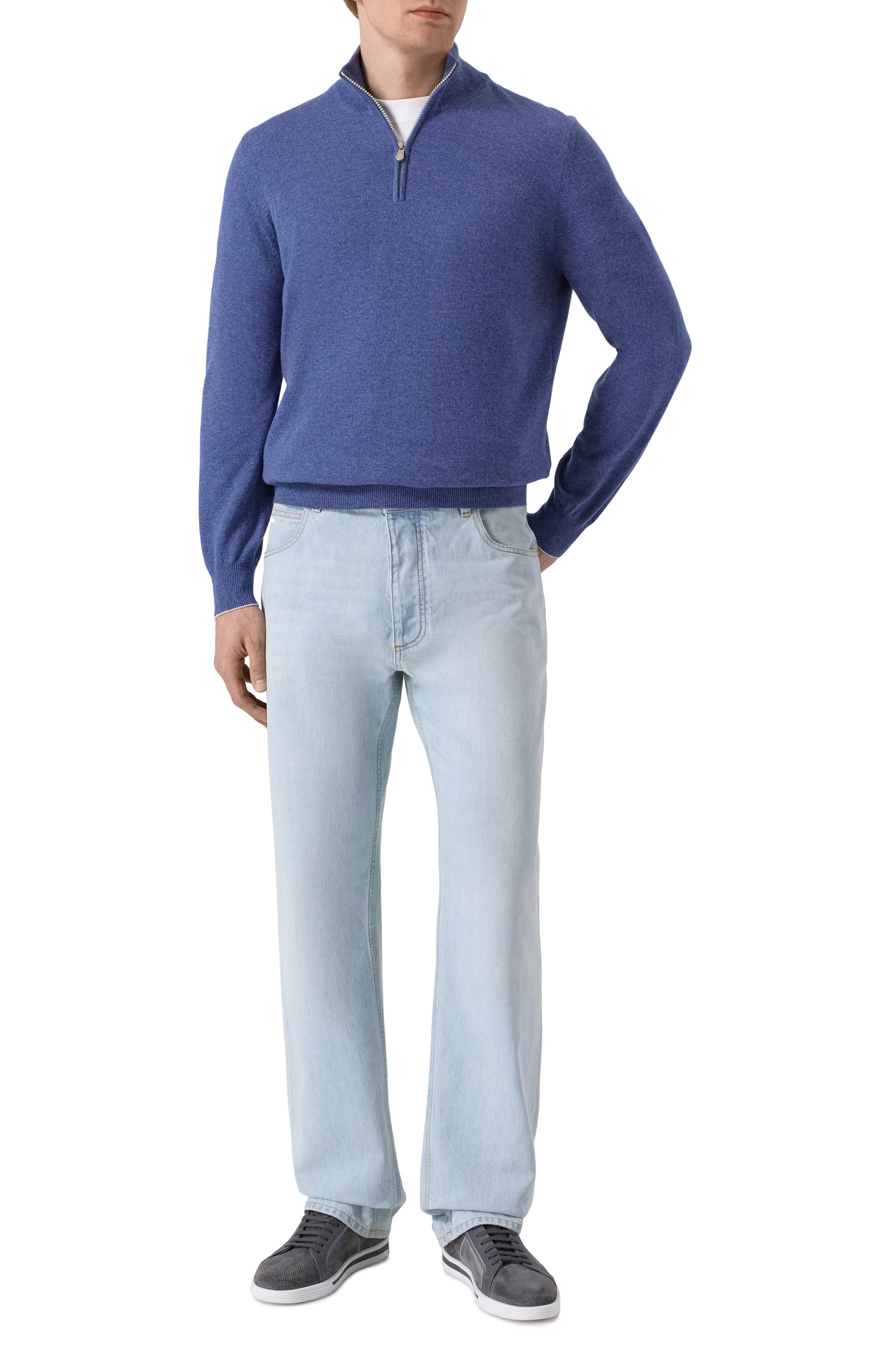 Кашемировый джемпер BRUNELLO CUCINELLI, арт. M2200124, фото 2