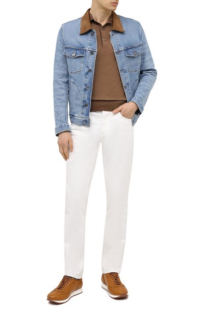 Кожаные кроссовки BRIONI, арт. QHI90L/P9726, фото 2