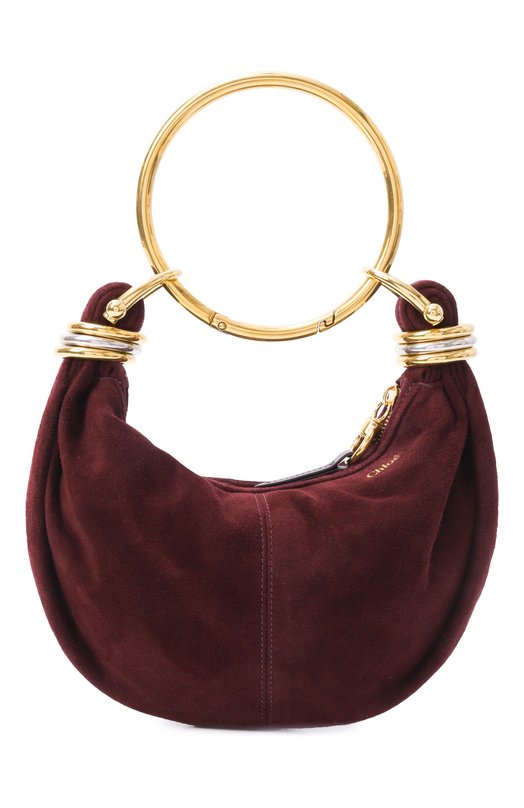 Сумка Bracelet small Chloé CH25US623P37 Бордовый CH25US623P37