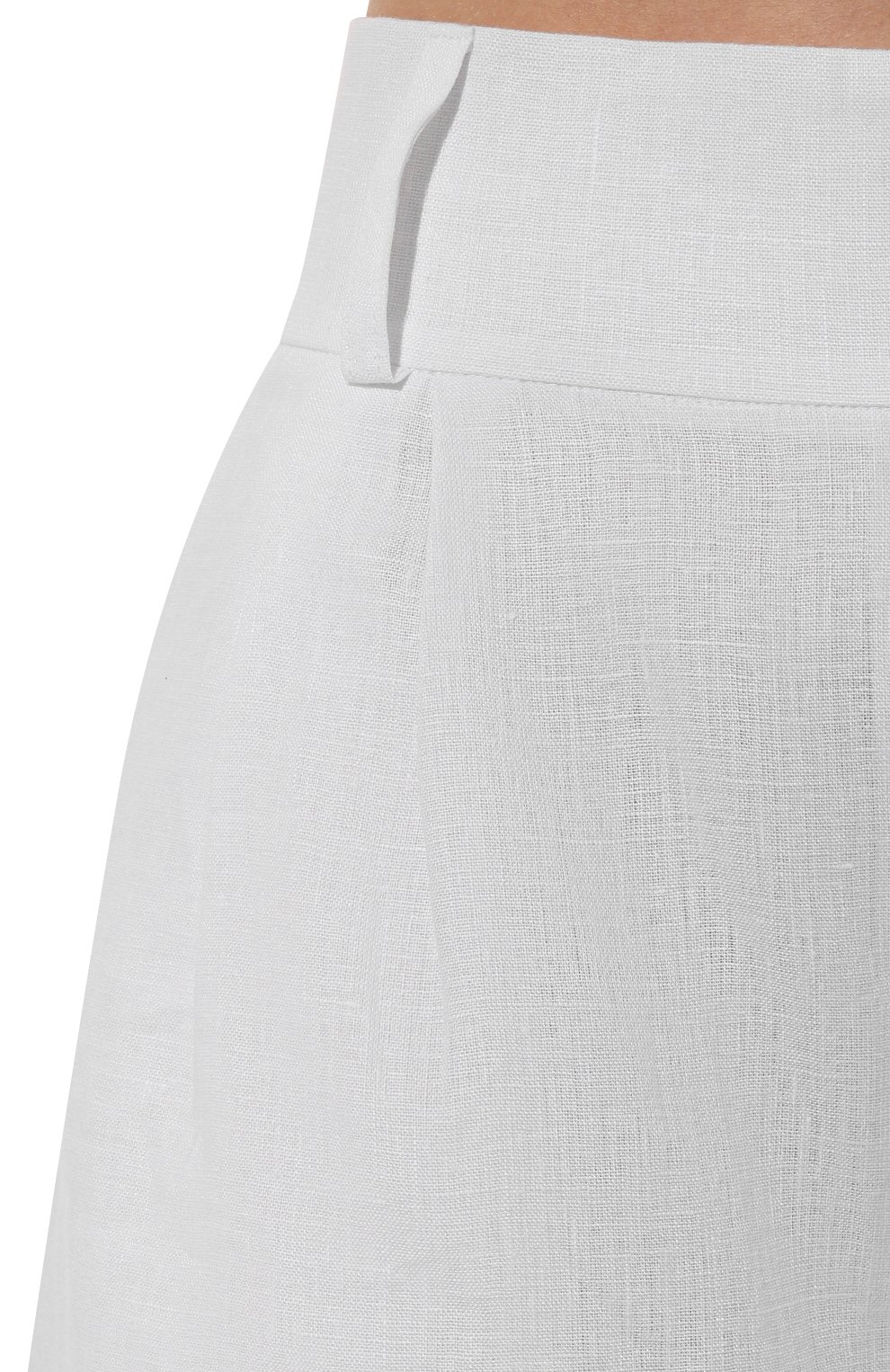 Льняные шорты FLASHIN белого цвета по цене 17500 руб., арт. FC25SL, фото 5 Льняные шорты FLASHIN, арт. FC25SL, фото 5