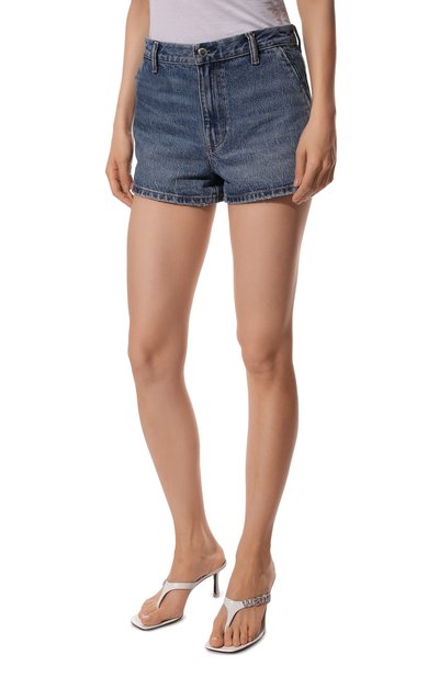 Джинсовые шорты ALEXANDER WANG синего цвета по цене 38300 руб., арт. 4DC2224103, фото 3 Джинсовые шорты ALEXANDER WANG, арт. 4DC2224103, фото 3