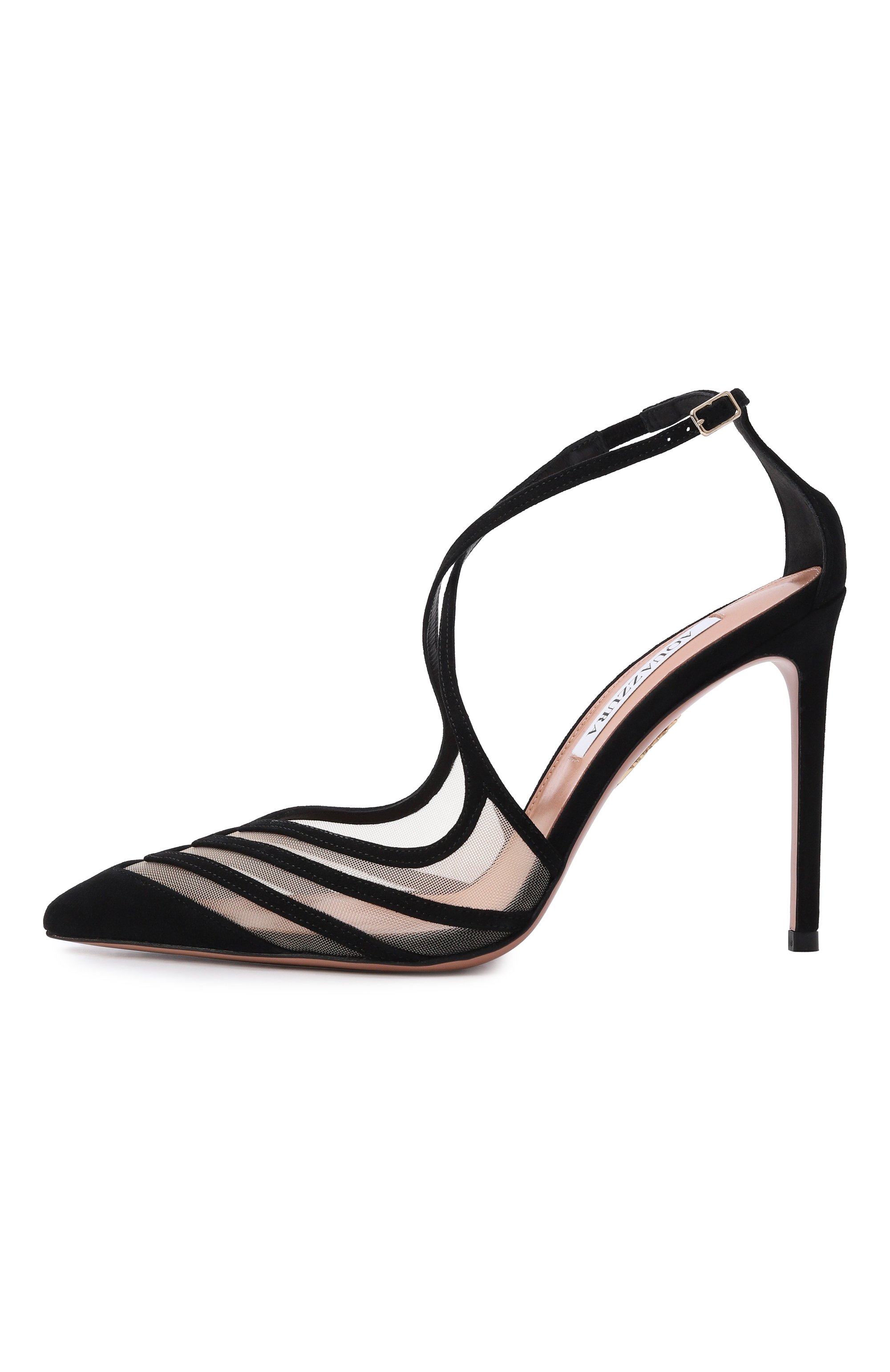 Комбинированные туфли alana 105 AQUAZZURA, арт. AANHIGP0-SFE-000, фото 4