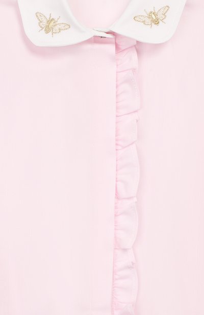 Хлопковая блузка ALETTA розового цвета по цене 13350 руб., арт. AC999306ML/9A-16A, фото 3 Хлопковая блузка ALETTA, арт. AC999306ML/9A-16A, фото 3