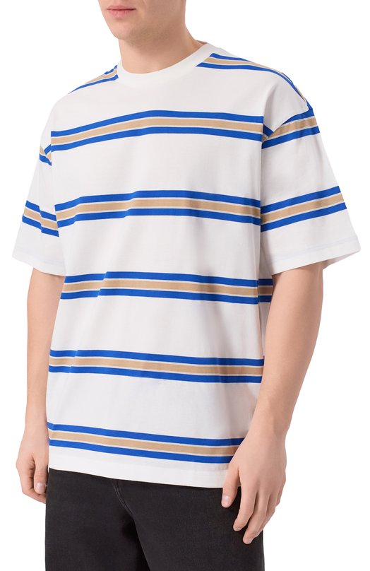 Хлопковая футболка HUGO Blue 50553511 Белый  50553511 Фото 3