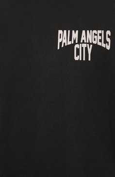 Мужская хлопковая футболка PALM ANGELS темно-серого ц�вета, арт. PMAA072R24JER006 | Фото 5 (Рукава: Короткие; Длина (для топов): Стандартные; Принт: С принтом; Материал сплава: Проставлено; Материал внешний: Хлопок; Драгоценные камни: Проставлено; Стили: Кэжуэл)