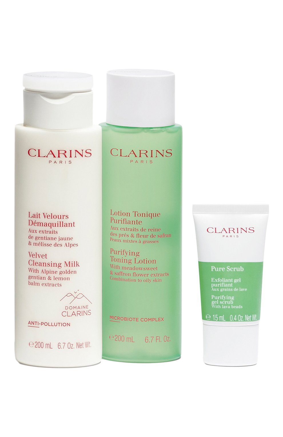 Набор в косметичке cleansing essentials combination to oily skin (2x200+15ml) CLARINS, арт. 80097023, фото 3