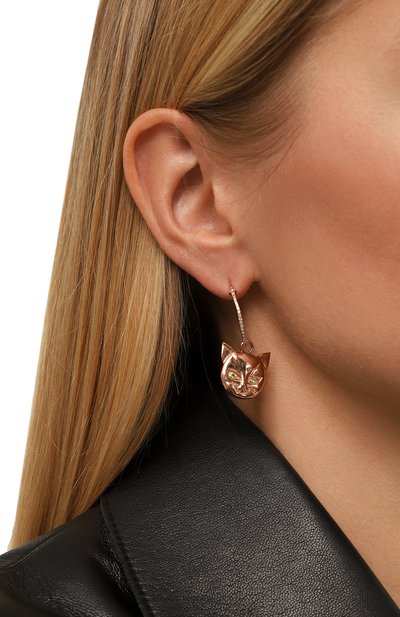 Серьги-муренки с демантоидом MOONKA, арт. dem-kce, фото 3