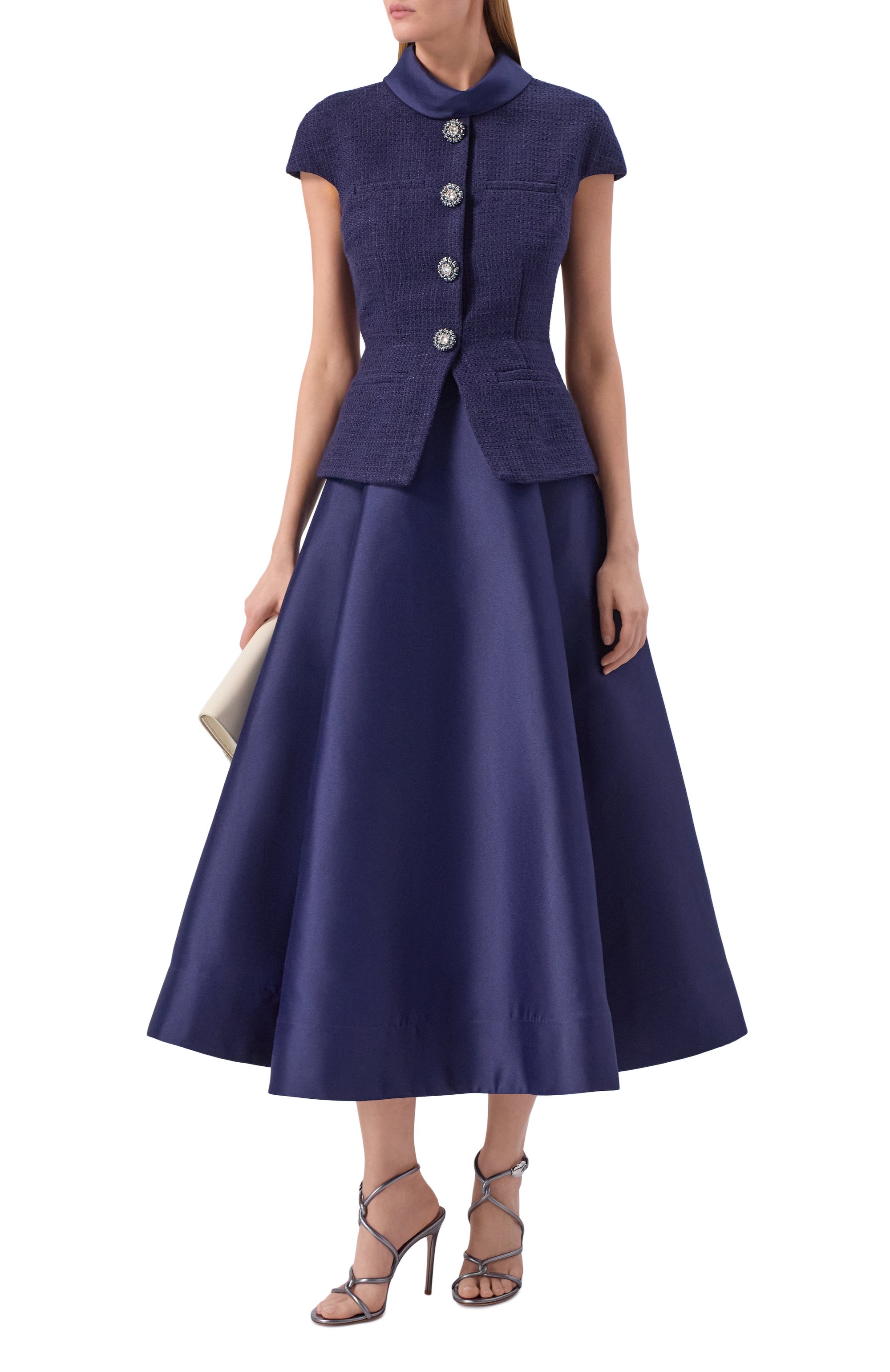 Платье SELF-PORTRAIT синего цвета по цене 89950 руб., арт. RS26161MN, фото 2 Платье SELF-PORTRAIT, арт. RS26161MN, фото 2