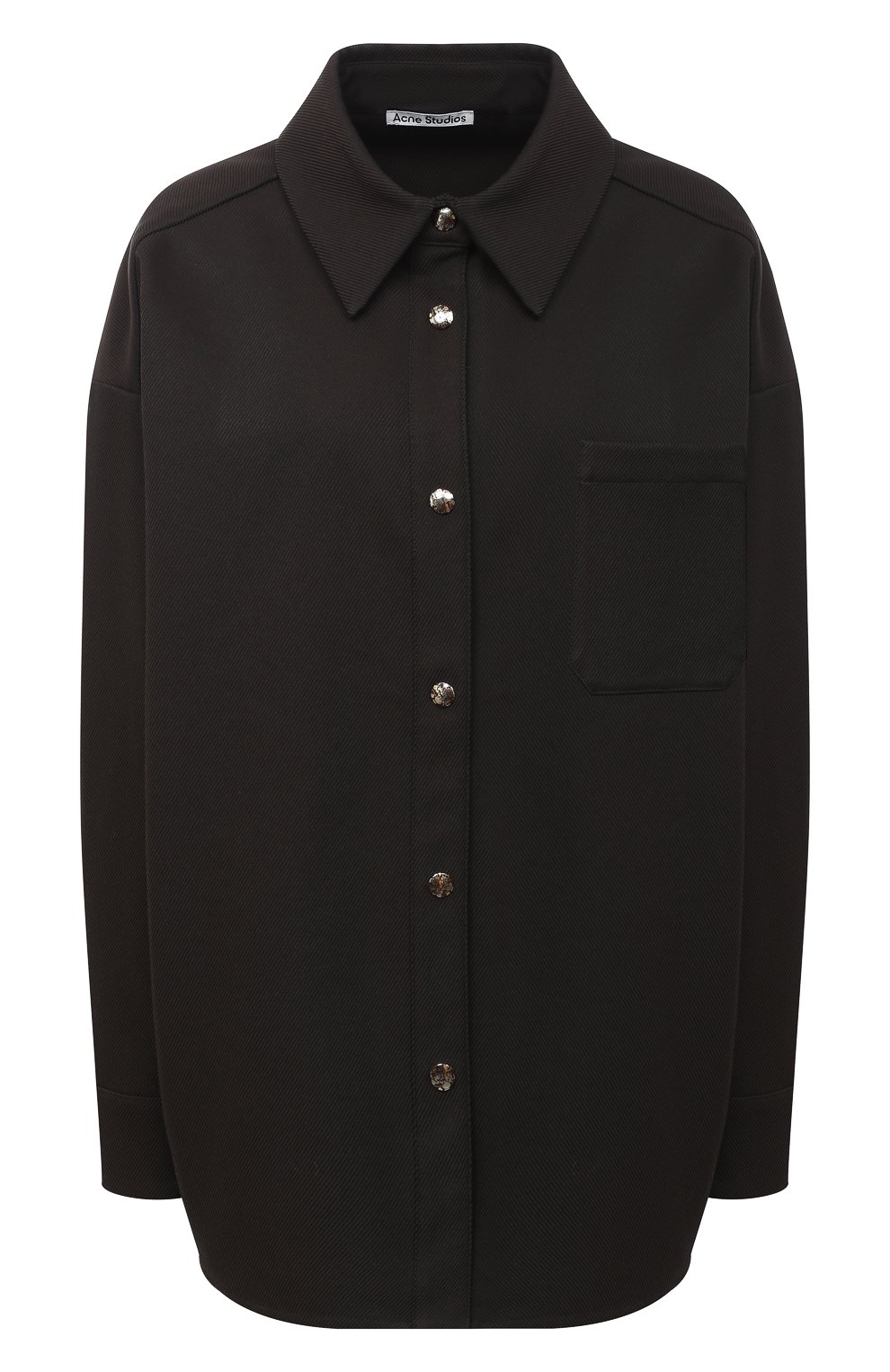 Рубашка ACNE STUDIOS коричневого цвета по цене 49300 руб., арт. AC0305, фото 1 Рубашка ACNE STUDIOS, арт. AC0305, фото 1