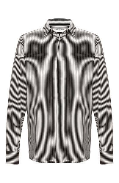 Мужская шелковая рубашка SAINT LAURENT, арт. 646850/Y2E11