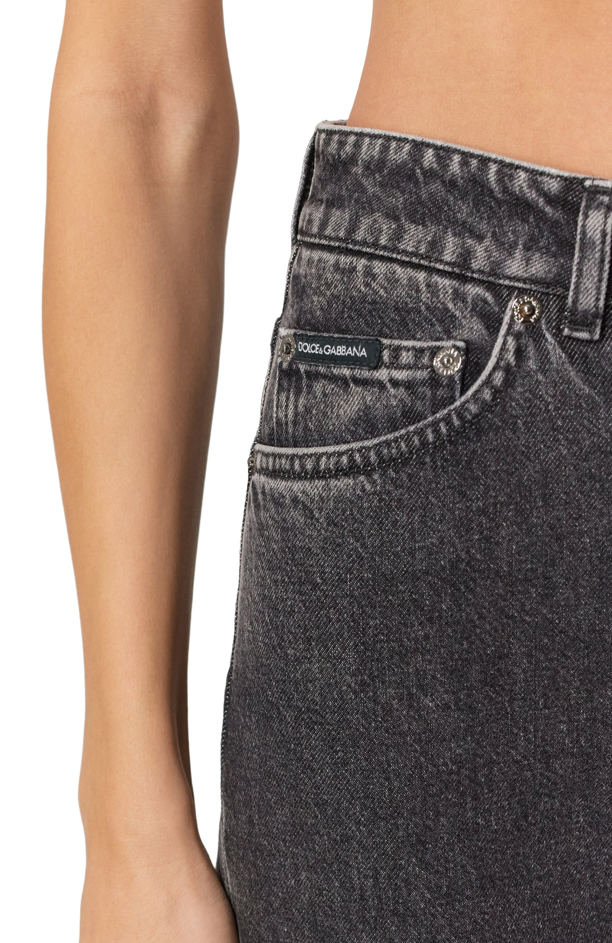 Джинсы DOLCE & GABBANA черного цвета по цене 79150 руб., арт. FTC7CD/G8LY8, фото 5 Джинсы DOLCE & GABBANA, арт. FTC7CD/G8LY8, фото 5