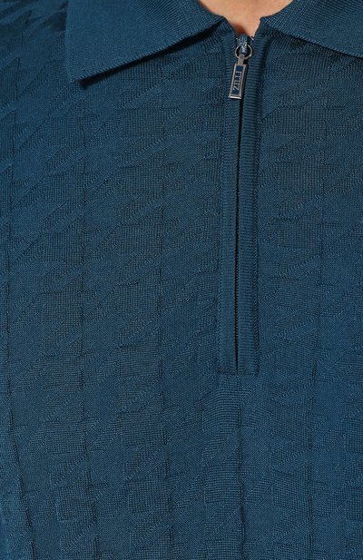 Поло из кашемира и шелка ZILLI, арт. MBQ-PZ032-PIED2/ML03, фото 5