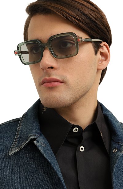 Солнцезащитные очки KUB0RAUM зеленого цвета по цене 71750 руб., арт. P2 FG GREY1, фото 3 Солнцезащитные очки KUB0RAUM, арт. P2 FG GREY1, фото 3