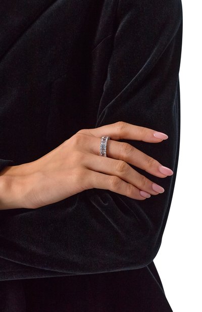 Кольцо matrix vittore SWAROVSKI серебряного цвета по цене 27550 руб., арт. 5709276, фото 2 Кольцо matrix vittore SWAROVSKI, арт. 5709276, фото 2