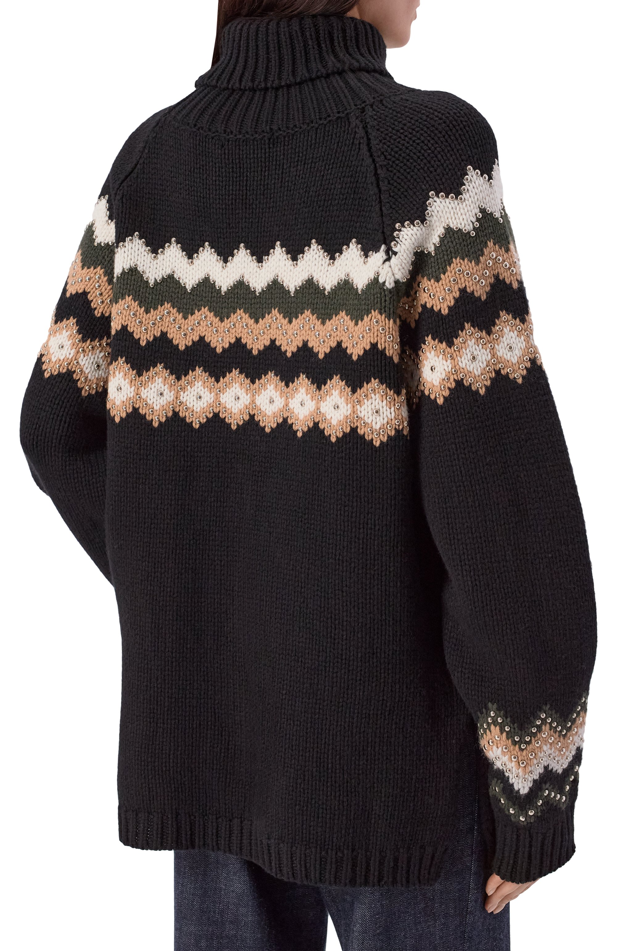 Свитер из шерсти и кашемира ELIE SAAB, арт. T0220EF25/CK010, фото 4