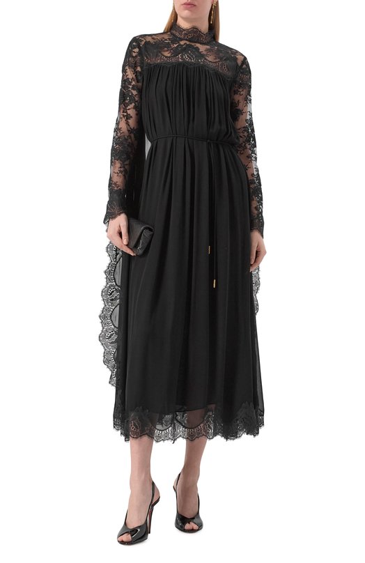 Платье из вискозы Zimmermann 5244DF251 Чёрный  5244DF251 Фото 2