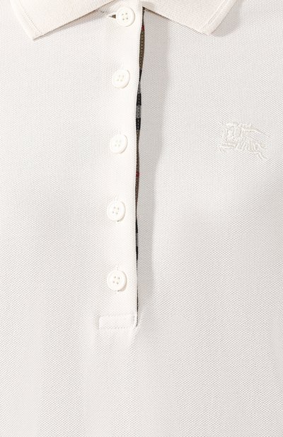 Хлопковое поло BURBERRY кремового цвета по цене 41650 руб., арт. 8004799, фото 5 Хлопковое поло BURBERRY, арт. 8004799, фото 5