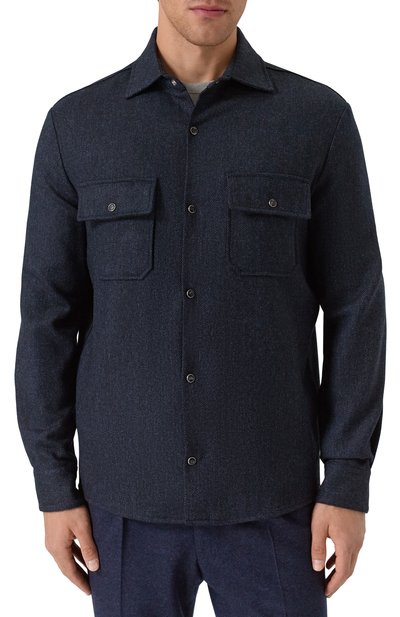 Куртка-рубашка из шерсти и кашемира MARCO PESCAROLO, арт. NEXT/5234, фото 3