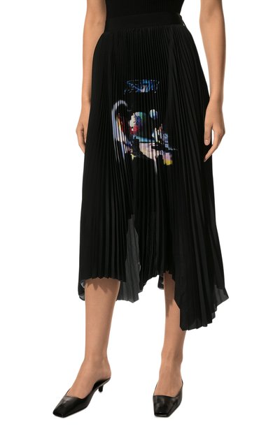 Плиссированная юбка MSGM черного цвета по цене 73050 руб., арт. 3342MDD122P 227978, фото 3 Плиссированная юбка MSGM, арт. 3342MDD122P 227978, фото 3