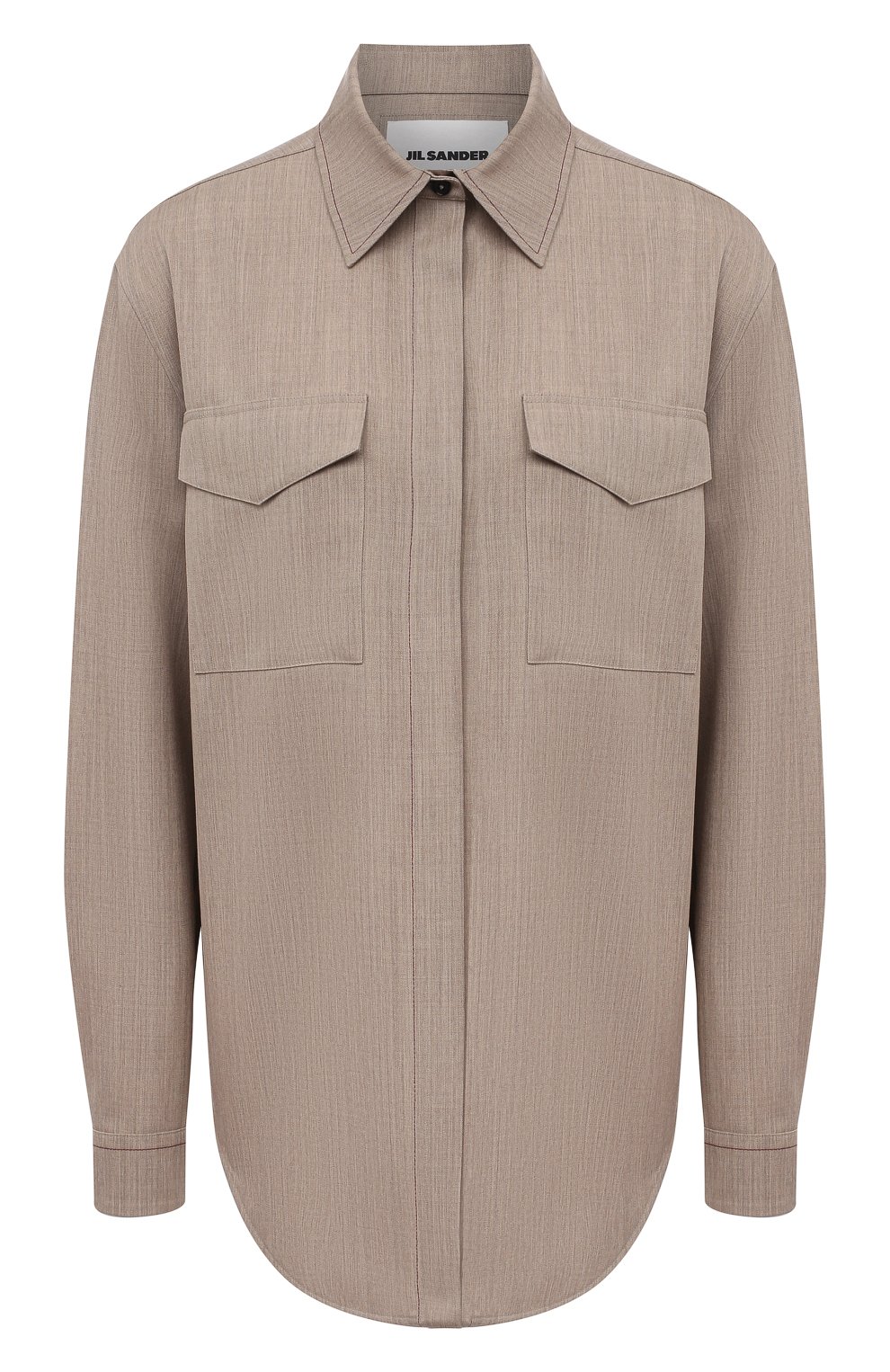 Шерстяная рубашка JIL SANDER, арт. JSPS601005-WS202600, фото 1