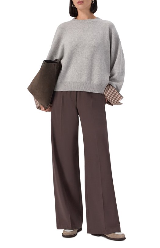 Кашемировый свитер Brunello Cucinelli M12709800P Серый  M12709800P Фото 2