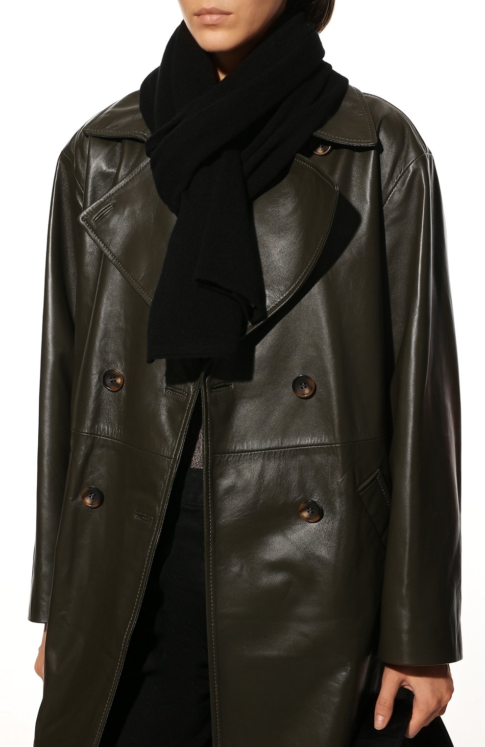 Палантин CANOE черного цвета по цене 52430 руб., арт. 4912710, фото 3 Палантин CANOE, арт. 4912710, фото 3