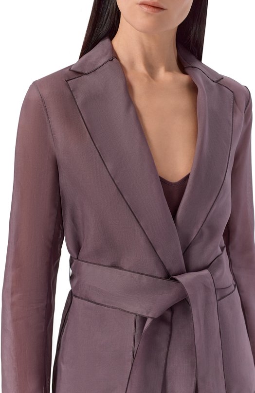 Шелковый жакет Antonelli Firenze L3887Q/256 Коричневый  L3887Q/256 Фото 5