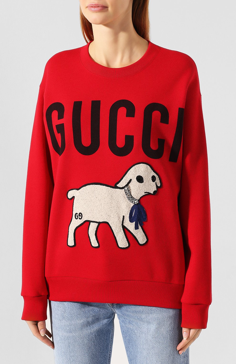 Хлопковый свитшот GUCCI, арт. 469250/XJBUE, фото 3