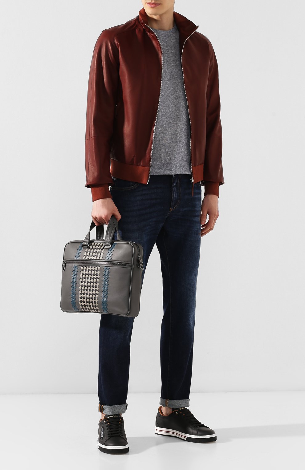 Кожаная сумка для ноутбука BOTTEGA VENETA, арт. 548030/VBM92, фото 2