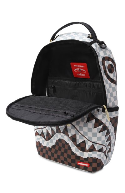 Рюкзак shark legacy SPRAYGROUND, арт. 910B8290NSZ/CREAM BR0WN TEAR CHECK BACKPACK, фото 3