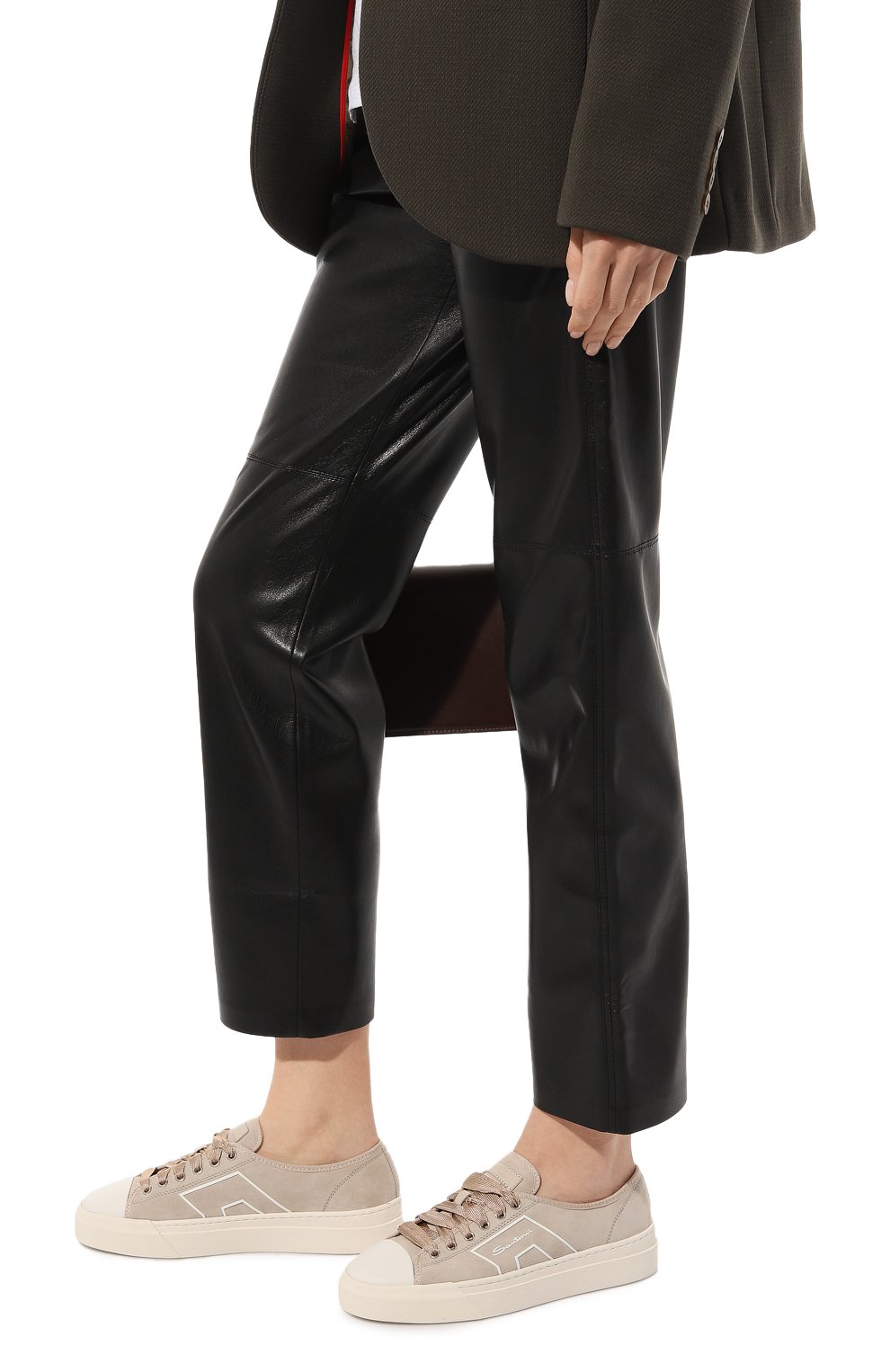 Замшевые кеды SANTONI, арт. WBGT61126PNNTUELZ29, фото 3