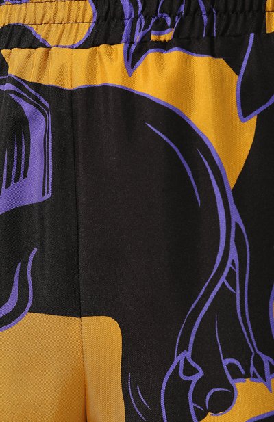 Шелковые джоггеры LANVIN фиолетового цвета по цене 69650 руб., арт. RW-TR505I-4080-P19, фото 5 Шелковые джоггеры LANVIN, арт. RW-TR505I-4080-P19, фото 5