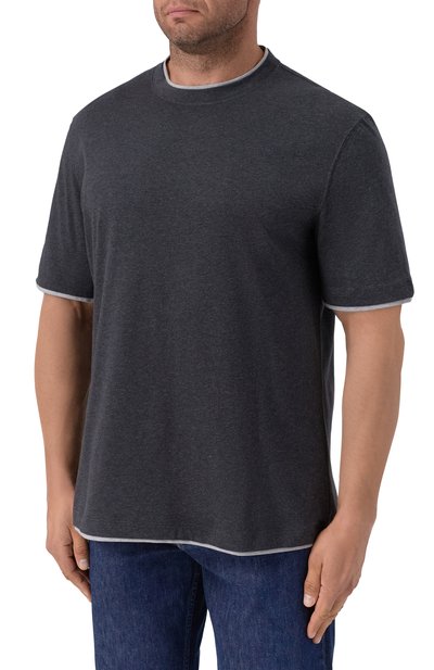 Хлопковая футболка BRUNELLO CUCINELLI, арт. M0B137427, фото 3