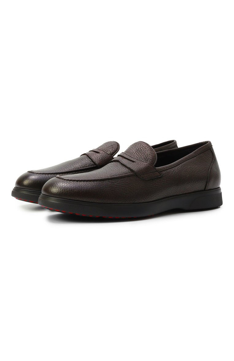 Кожаные пенни-лоферы KITON, арт. USSA103N0012601, фото 1