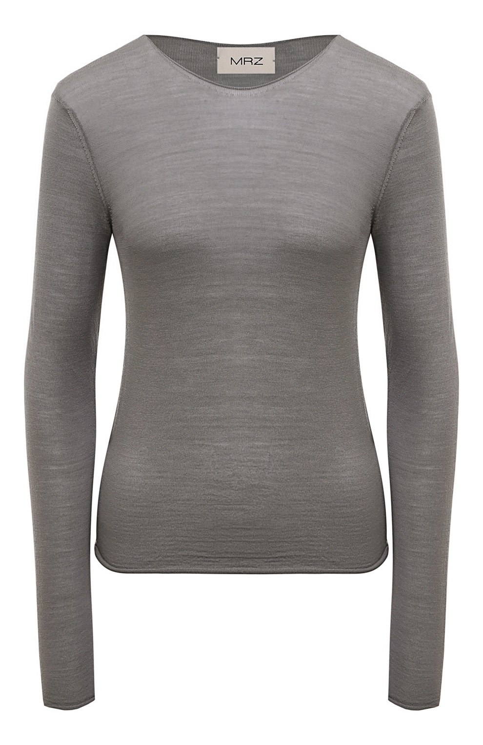 Шерстяной пуловер MRZ серого цвета по цене 35150 руб., арт. 0004, фото 1 Шерстяной пуловер MRZ, арт. 0004, фото 1