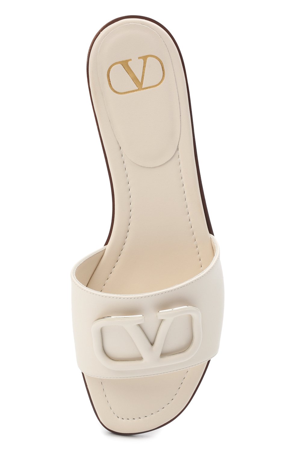Кожаные шлепанцы vlogo signature VALENTINO, арт. XW2S0BD5/MZF, фото 6