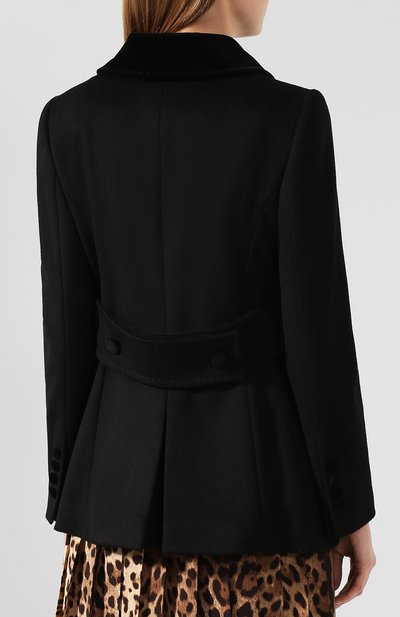Пальто из смеси шерсти и кашемира с хлопком DOLCE & GABBANA, арт. F0X97T/FU3A1, фото 4