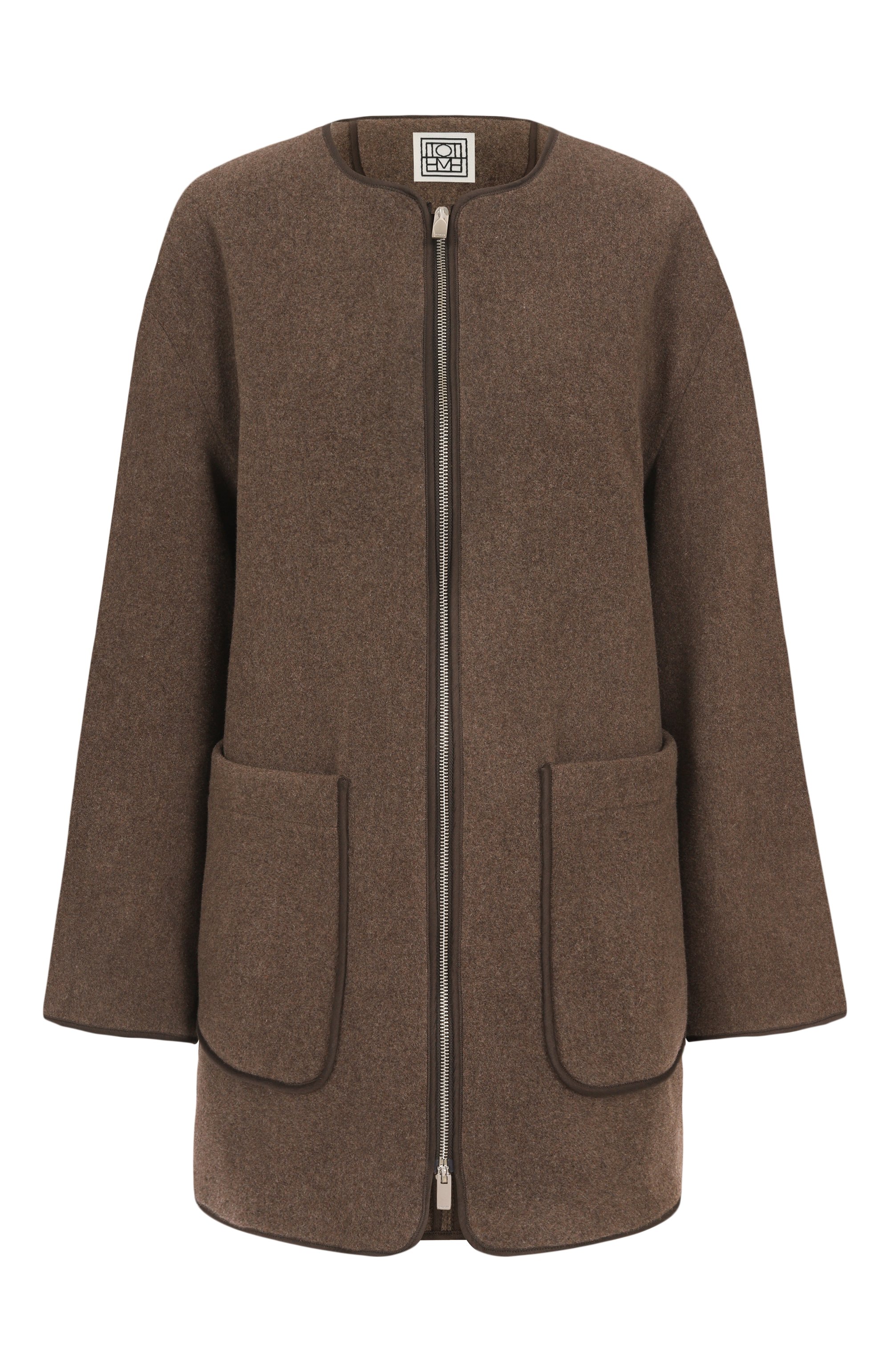 Шерстяное полупальто TOTEME, арт. 251-WR04262-FB0039, фото 1