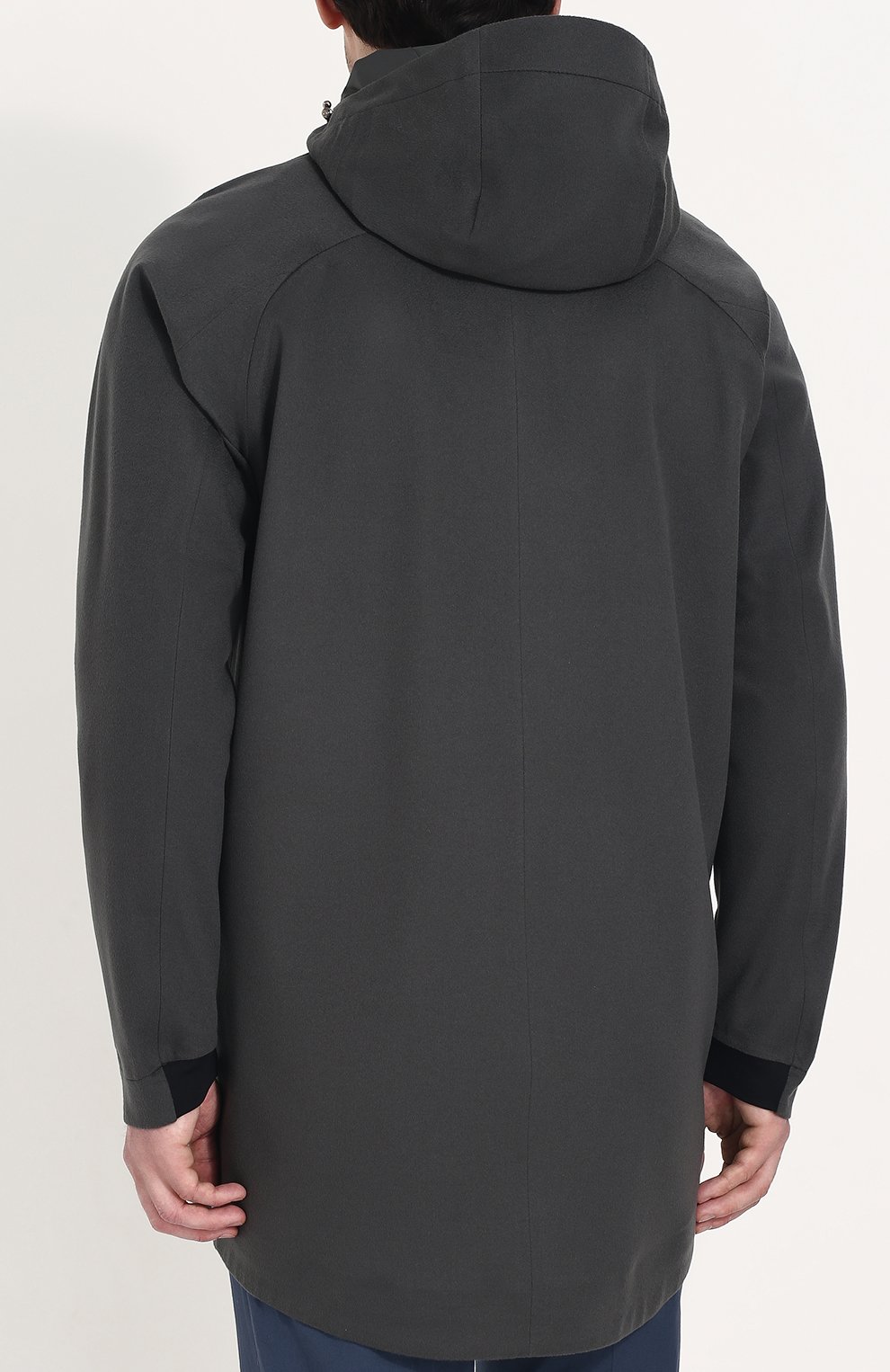 Кашемировая парка shieldey на молнии с капюшоном LORO PIANA, арт. FAI0209, фото 4