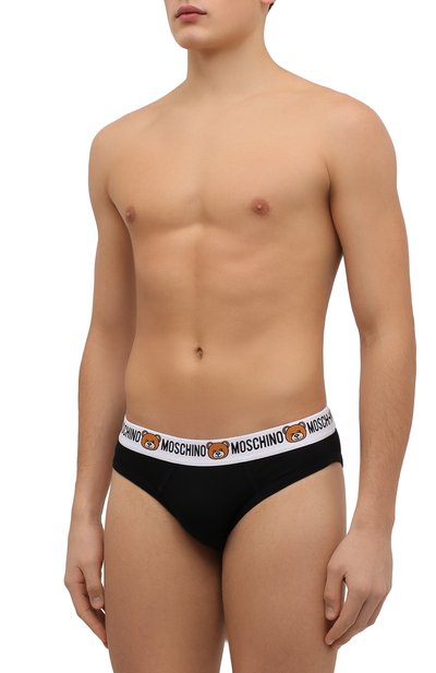 Комплект из двух брифов MOSCHINO черного цвета по цене 6825 руб., арт. A4746/8119, фото 2 Комплект из двух брифов MOSCHINO, арт. A4746/8119, фото 2