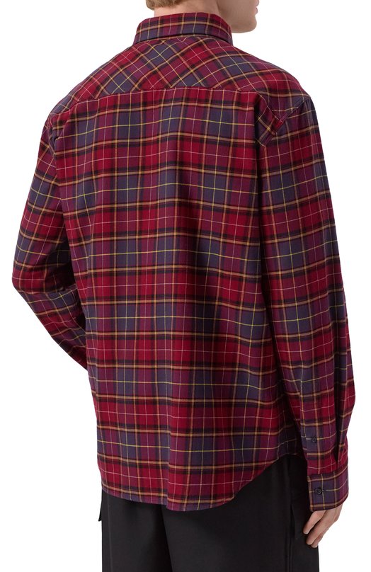 Хлопковая рубашка Off-White 0MGE04MF25FAB003 Красный  0MGE04MF25FAB003 Фото 4