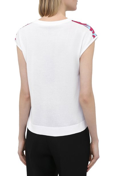 Топ из вискозы и хлопка ESCADA разноцветного цвета по цене 44350 руб., арт. 5033405, фото 4 Топ из вискозы и хлопка ESCADA, арт. 5033405, фото 4