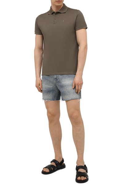 Хлопковое поло SAINT LAURENT, арт. 554052/YB20C, фото 2